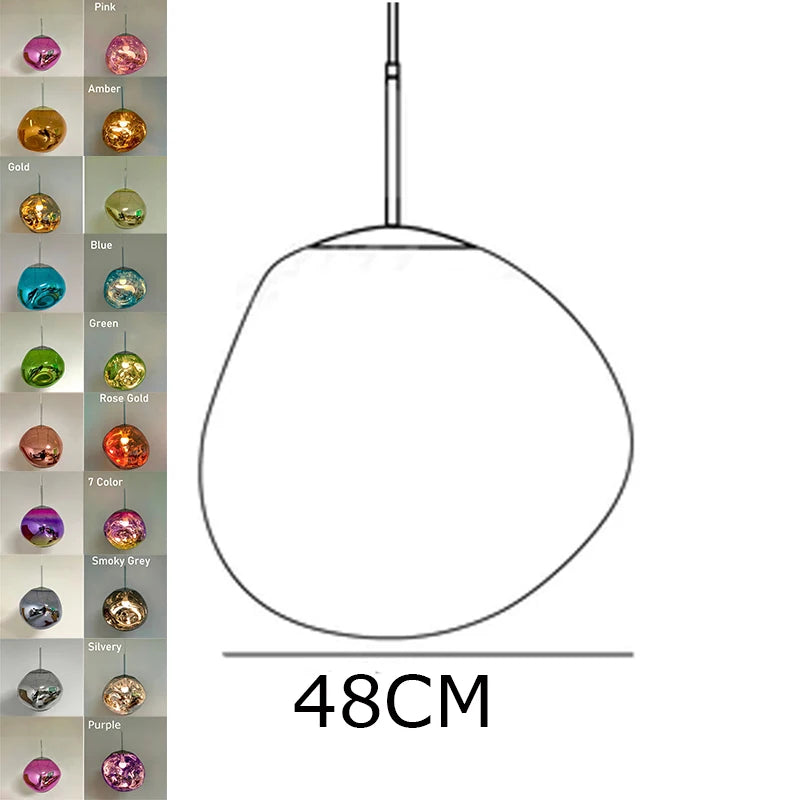 Nordic LED PVC Lava Bedroom & Living Room Pendant Lamp 