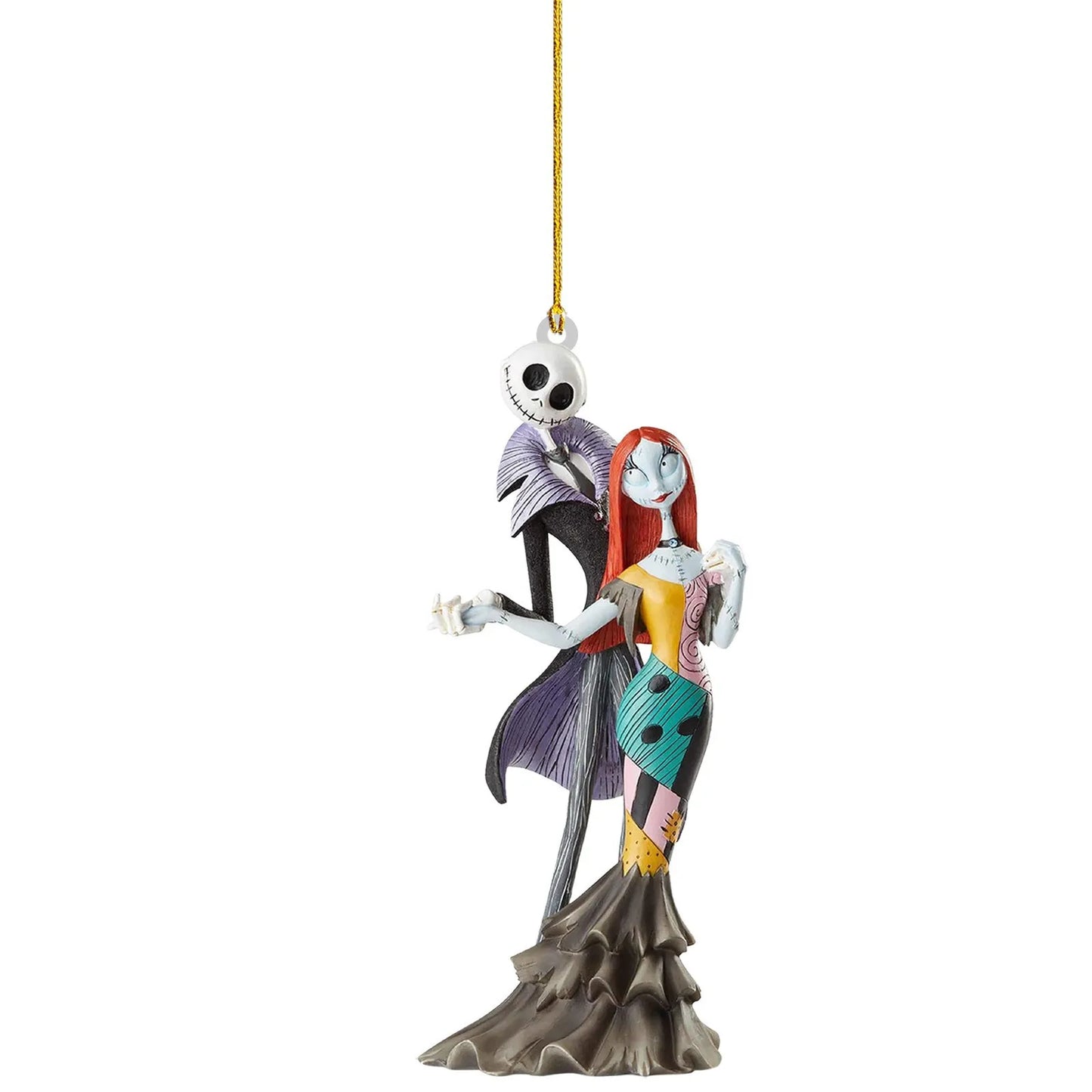 Nightmare Before Christmas Jack & Sally Hanging Ornament