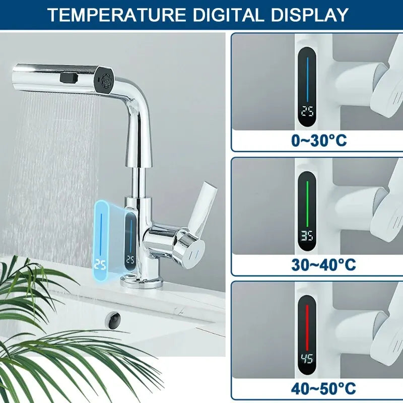 Digital Display Temperature Basin Faucet