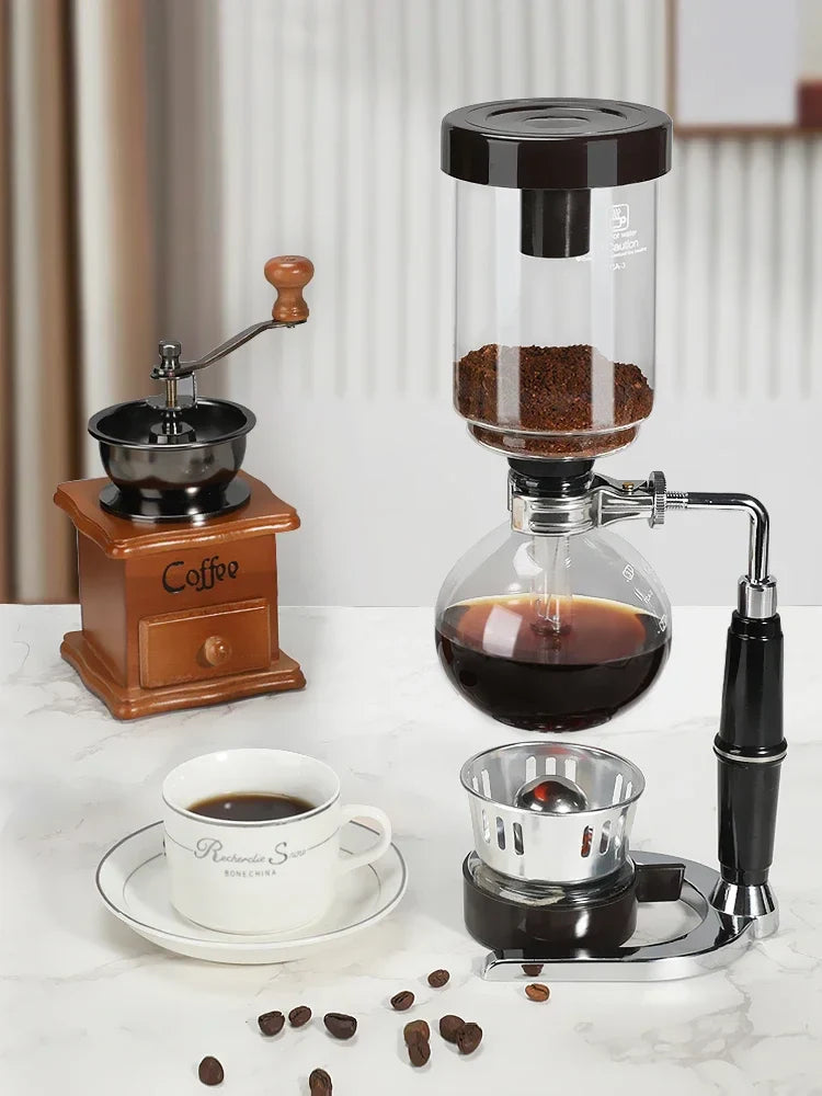 DIY Coffee Serving Set with Grinder and Siphon Pot