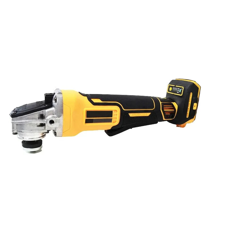 100/125mm 4 Gears Cordless Brushless Angle Grinder Fit for Dewalt 18V 20V Battery - for Grinding Cutting Woodworking