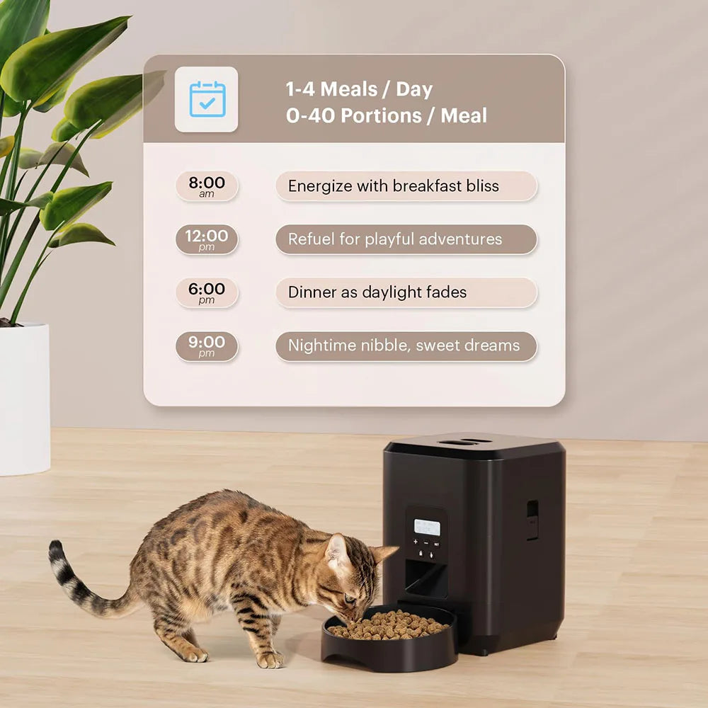 2L Pet Feeder Timing Smart Automatic Dog Pet Feeder For Cats Dog Button WIFI APP Intelligent Dry Food Dispenser Dog Bowl