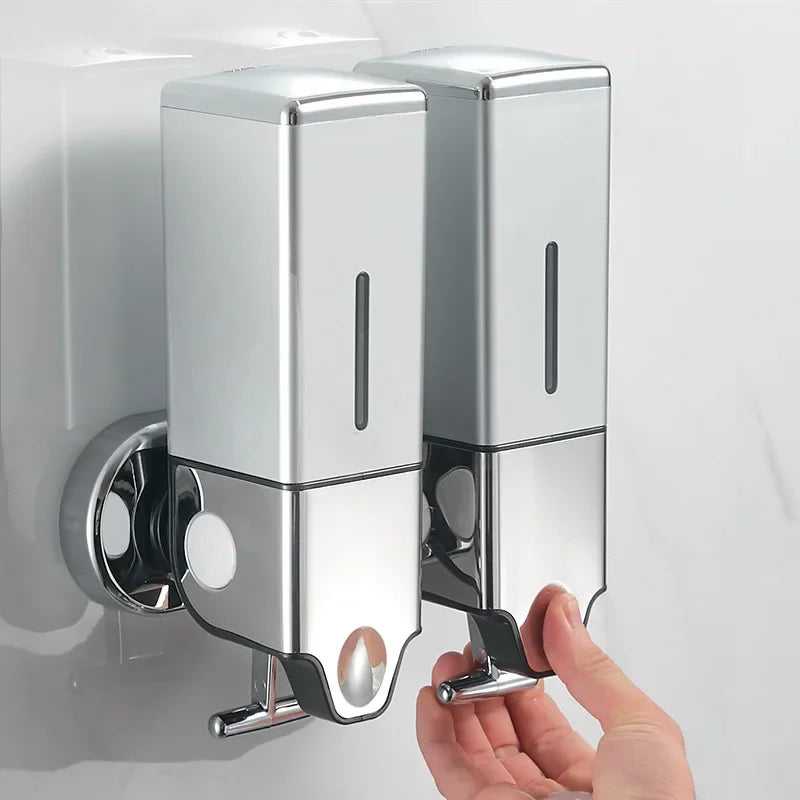 Wall-Mounted Square Soap Dispenser - Convenient Bathroom Essential