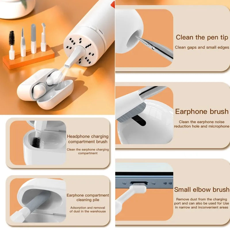 Rechargeable Mini Vacuum Cleaner & 21-in-1 Cleaning Brush Set