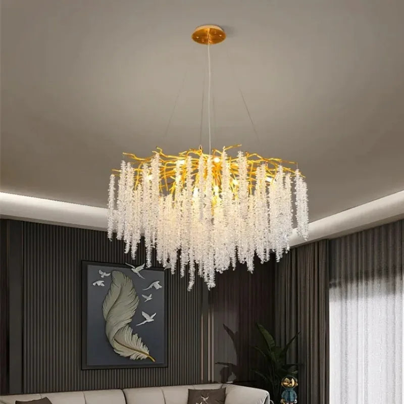 Creative Branch Crystal LED Pendant Chandeliers lights