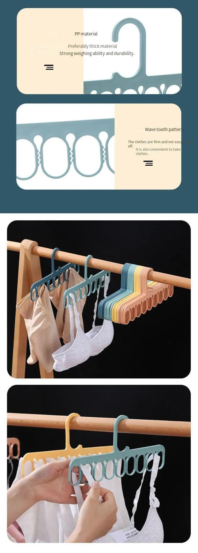 1PC Multifunctional Windproof Clothes Clip Drying Rack Underwear Socks Hanger Nordic Household Home Wardrobe Rack Storage