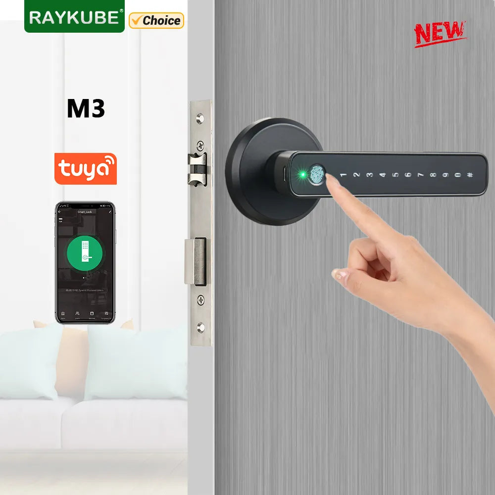 RAYKUBE M3 Fingerprint Smart Door Lock