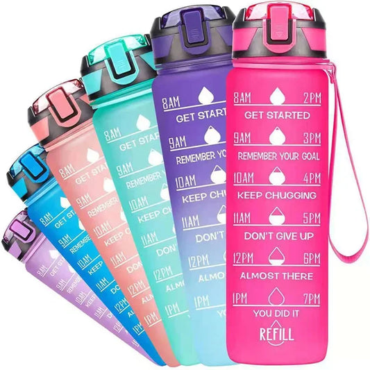 Motivational 1L Sports Water Bottle Stay Hydrated On-the-Go