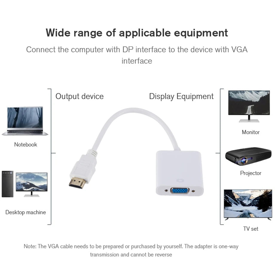 HDLink HDMI to VGA Adapter Cable