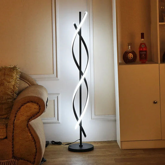 Nordic Geometric LED Floor Lamp - Stylish Vertical Lighting