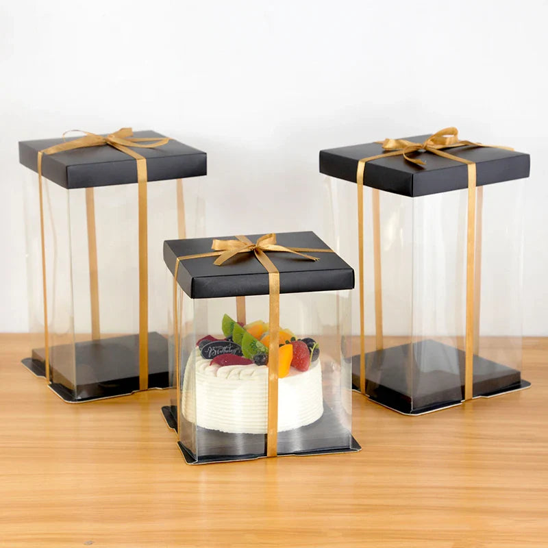 Large Transparent Cake Gift Box