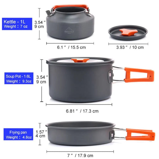 Widesea Camping Tableware Outdoor Cookware Set