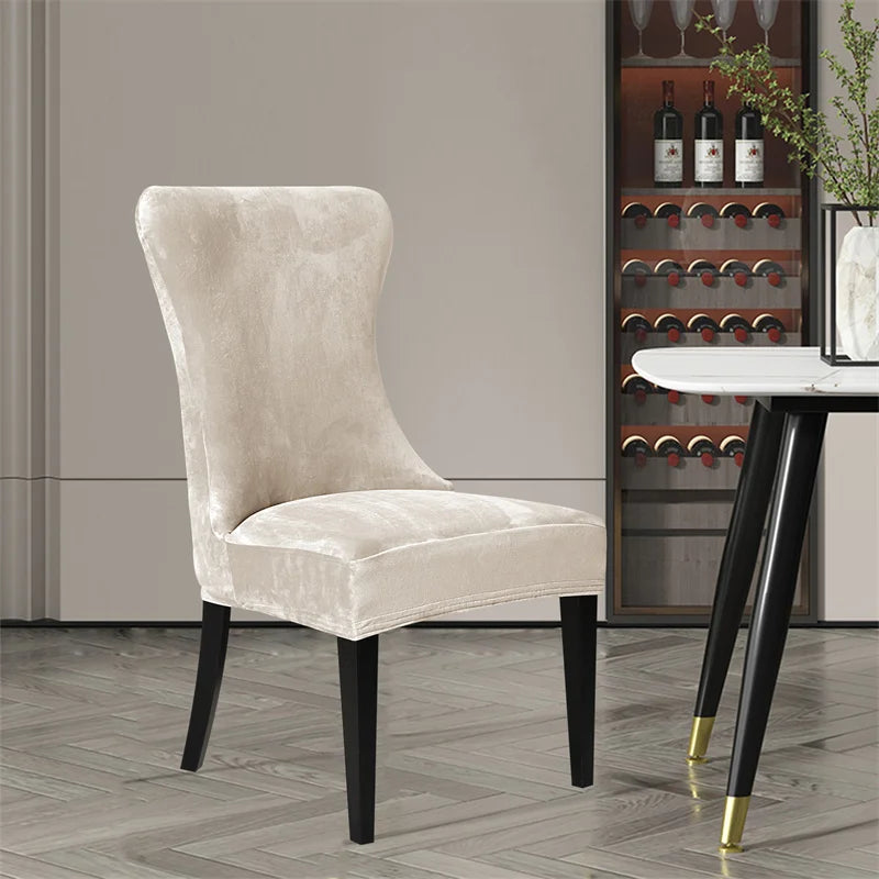 Soft Velvet Dining Chair Covers - Elegant Protection