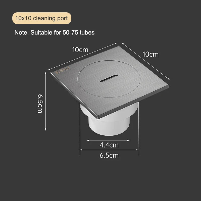 Gun Gray Floor Drain Shower Floor Drain