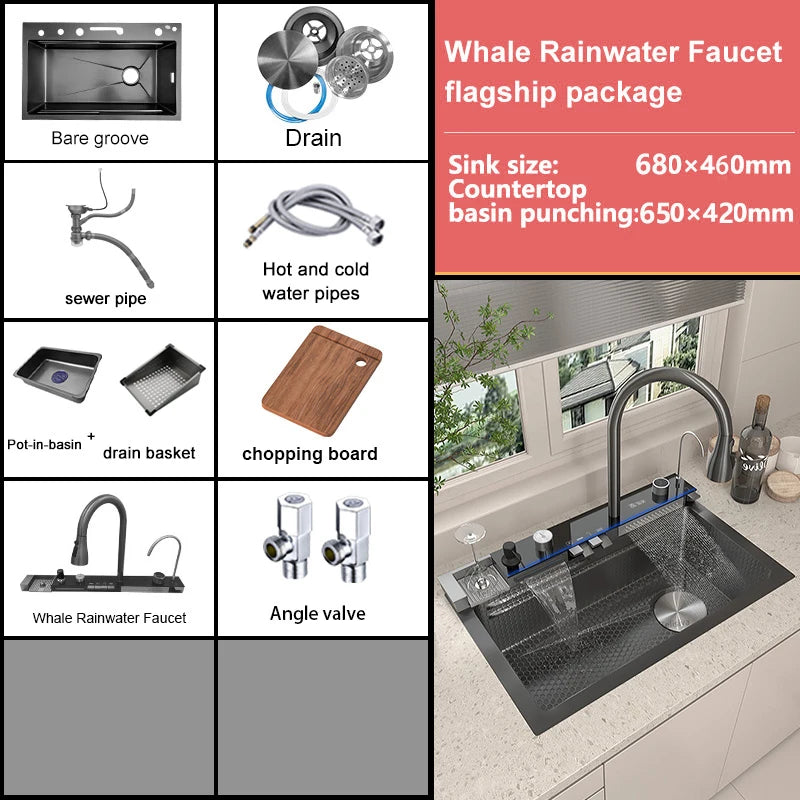 Embossed Single Slot Digital Wash Basin