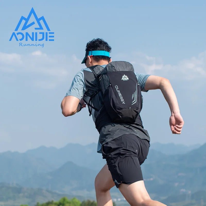 AONIJIE Black Sports Backpack with 2L Water Bag