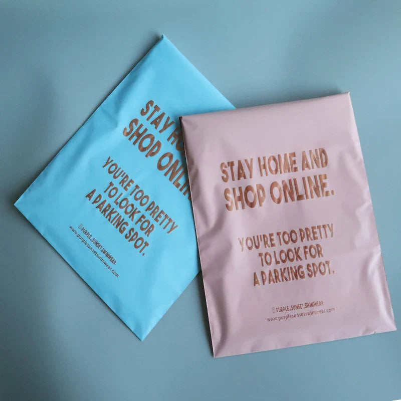 Custom Logo Plastic Mailer Envelope Bags (50pcs/Lot)