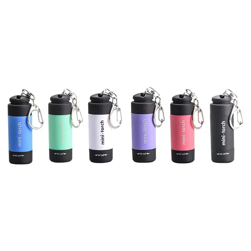 Led Mini Pocket Torch Lamp Portable USB Rechargeable Keychain Flashlights Waterproof Outdoor Hiking Camping Torch Lamp Lantern