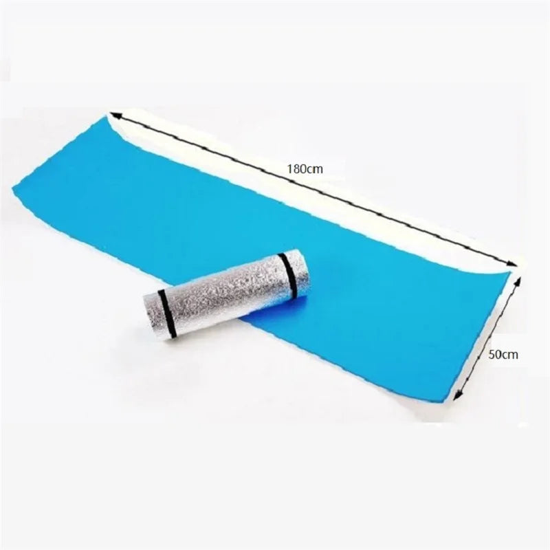 Outdoor camping mat air mattress picnic blanket picnic mat pads Dampproof beach mat 180*50*0.6cm Aluminum Foil mat Camping