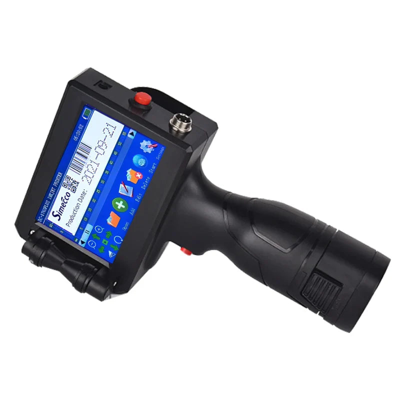 Portable Label Inkjet Printer Date Text Pattern Coding Machine Intelligent Non Fading Permanent Ink 12.7mm In Multiple Languages
