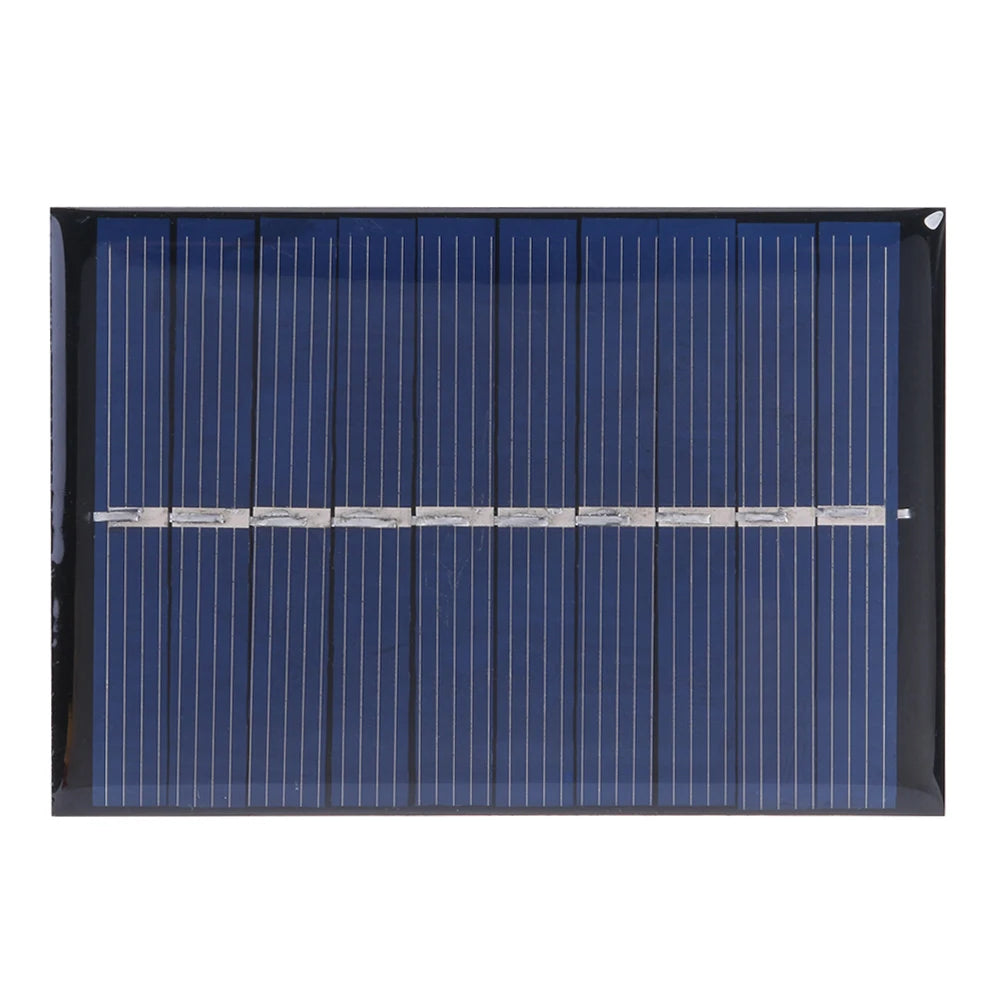 DIY 1.2W 5V 120mA Solar Panels Solar Cells Module Battery Charger Epoxy Plate for Street Advertising Courtyard Lamp Lighting