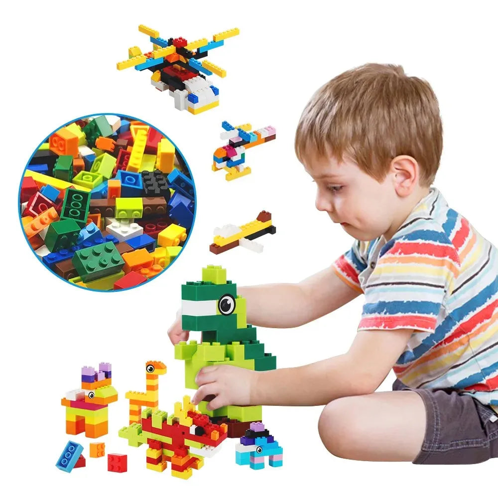 Kids DIY Building Blocks Set Toys Urban Classic Building Blocks Assembled Educational Toys for Boys Girls Christmas Gift
