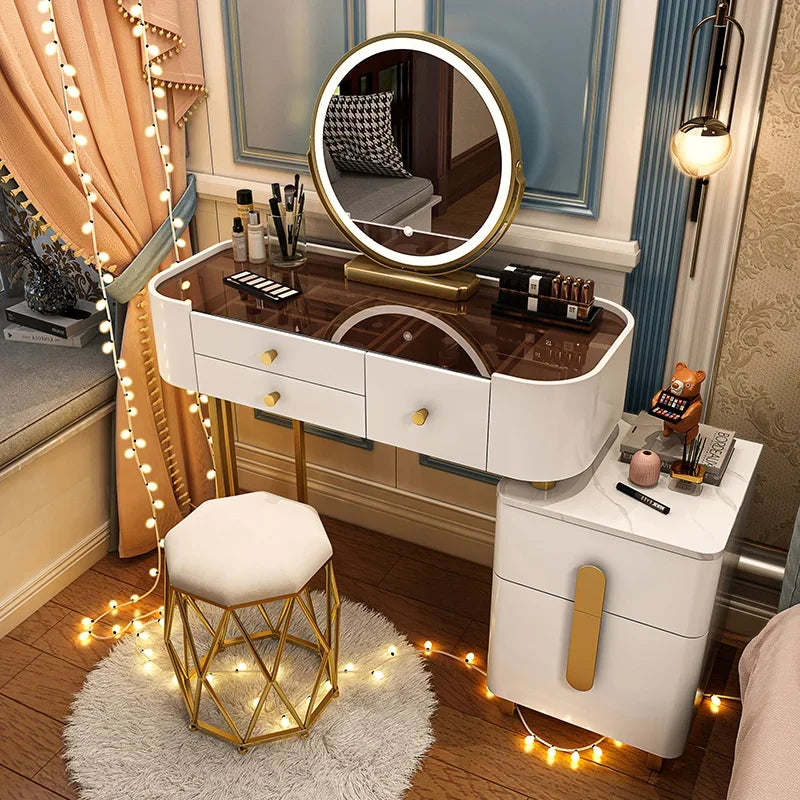 Luxury Chinese Jewelry Salon Dressing Table Set