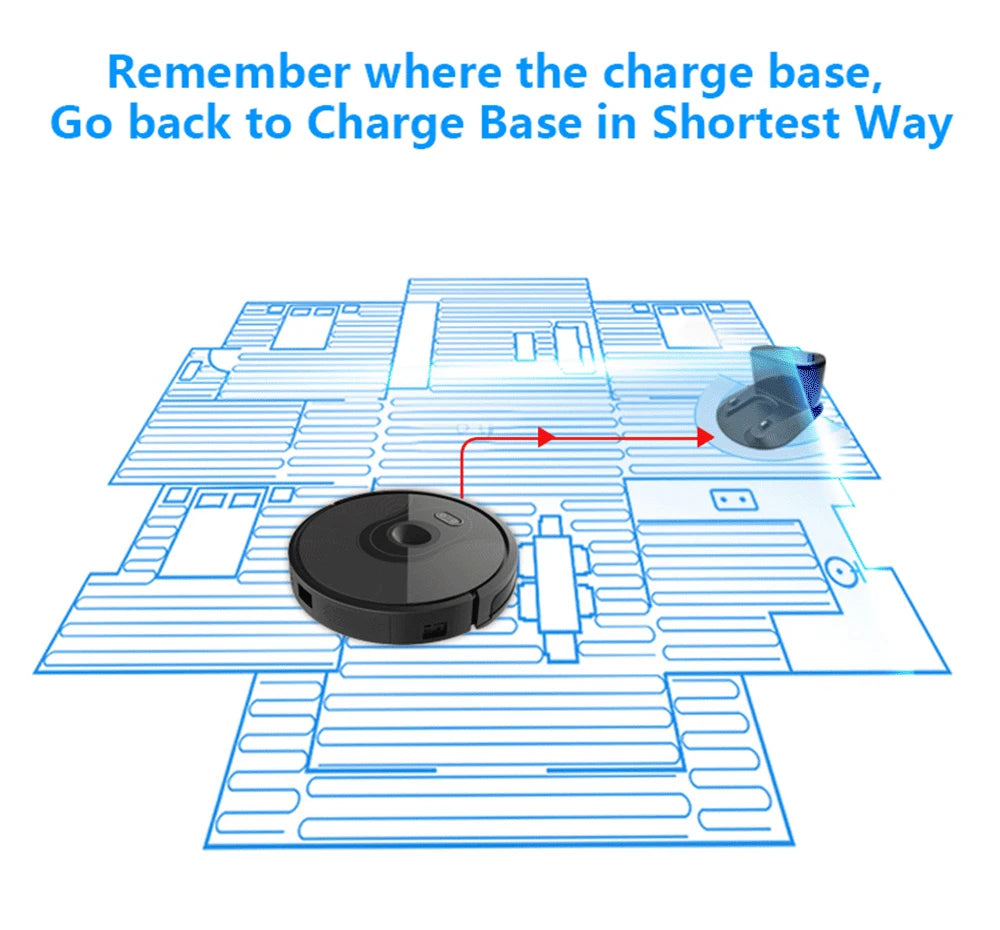 Smart Robot Cleaner ABIR,Smart Eye System, Software Virtual Blocker, APP Zone Cleaning, 6000PA suction, Smart Wet Mop for Home
