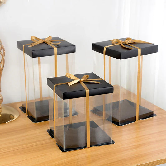 Large Transparent Cake Gift Box