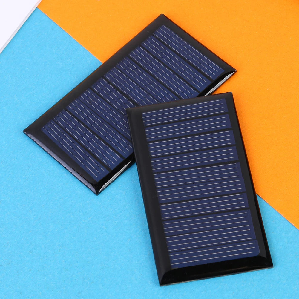 5V Solar Panel Study Polycrystalline Silicon DIY Battery Charger Small Mini Solar Cell cable toy Volt 60mA 1W for 3.6V Battery