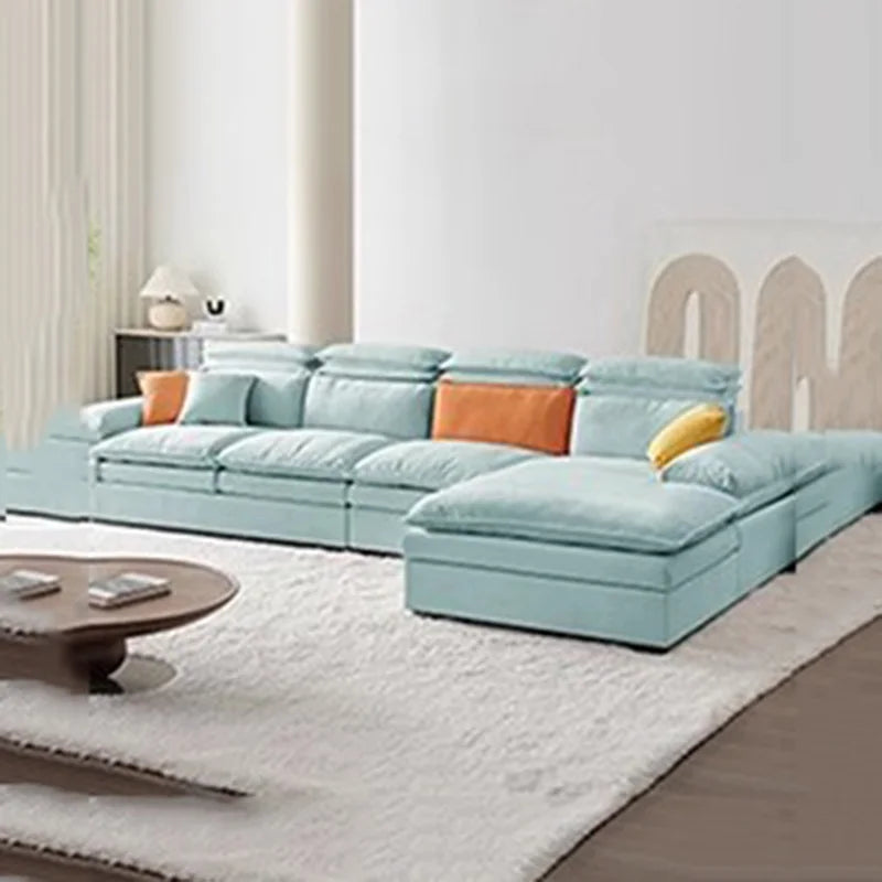 Elegant Nordic White Sofa Set for Relaxation