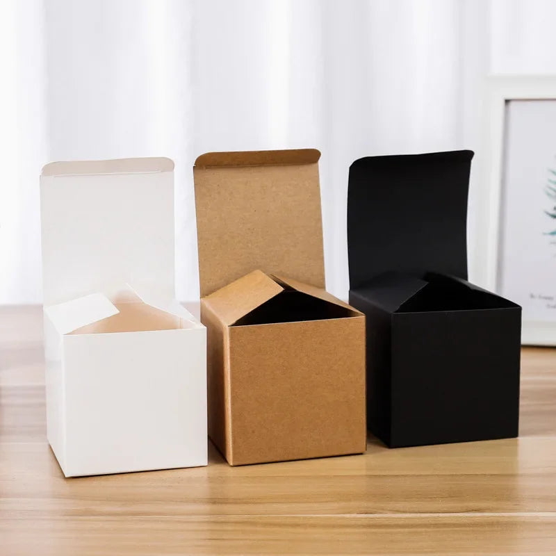Multi-Size Square Kraft Gift Boxes (20/50pcs)