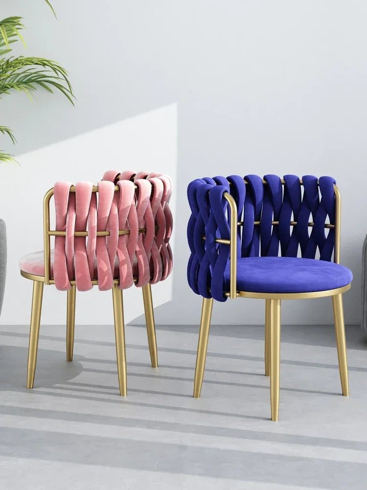 Nordic Velvet Makeup Chair