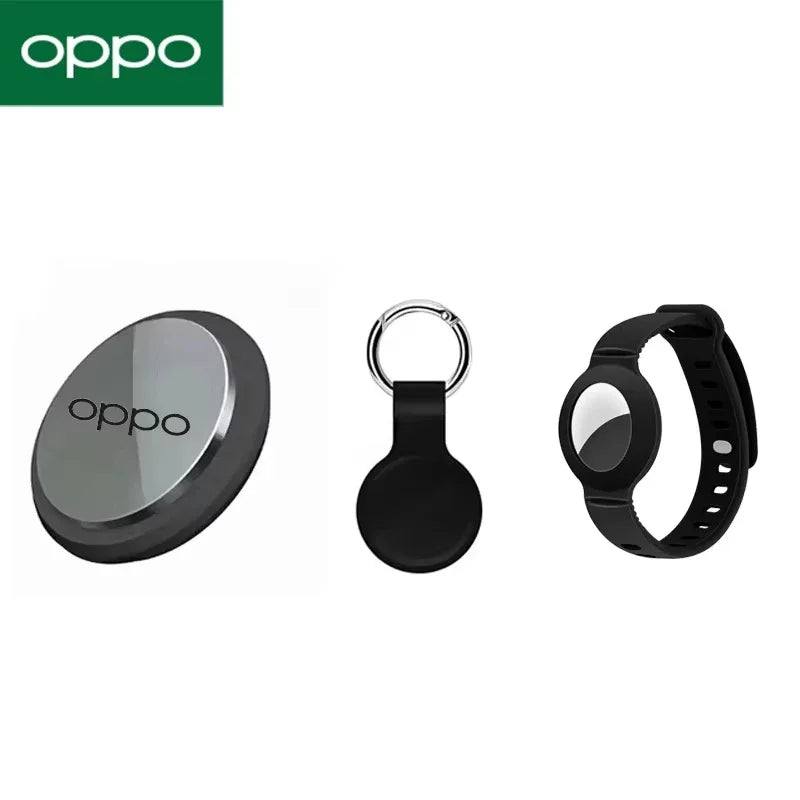 OPPO Smart Airtag Bluetooth 5.3 GPS Tracker Compatible with Android and iOS Systems, Air Tag Tracker Mini Locator for Kids, Bags, Keys, and Wall Mounts