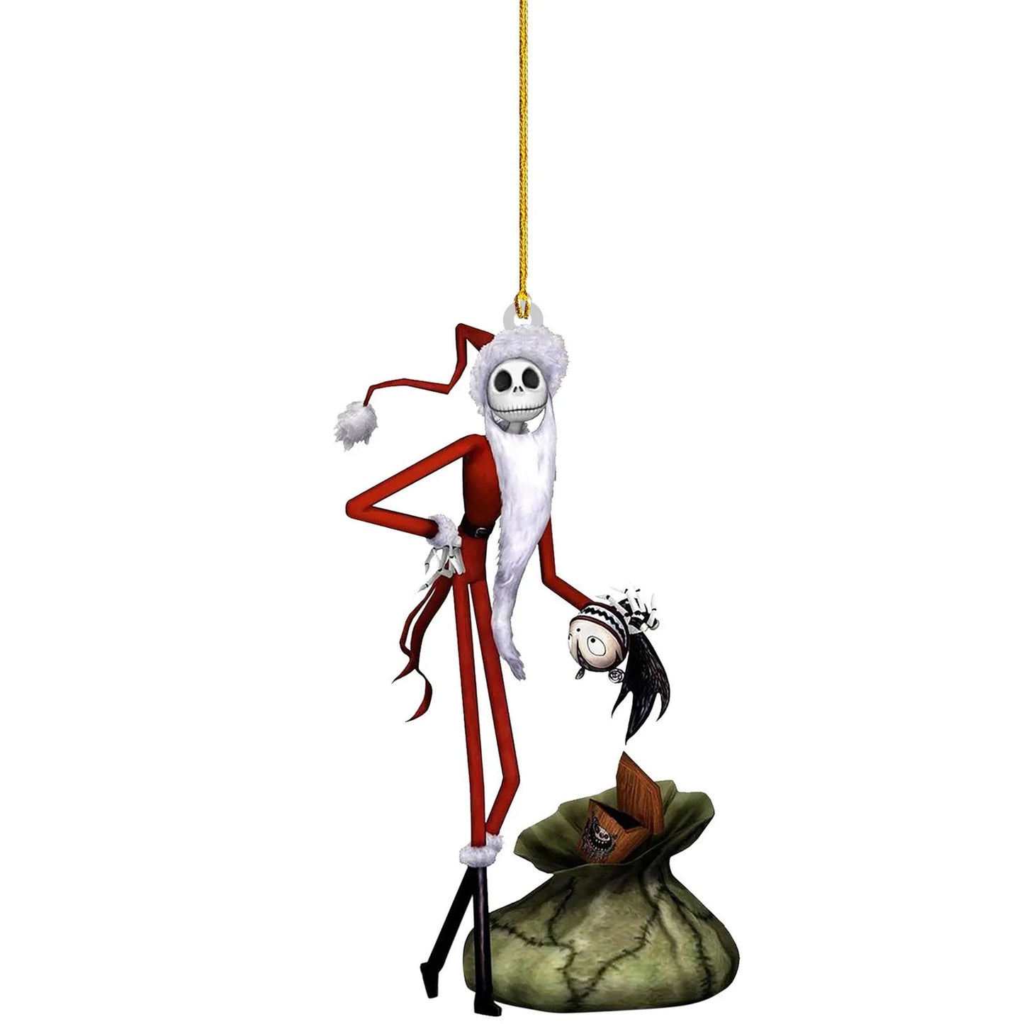 Nightmare Before Christmas Jack & Sally Hanging Ornament
