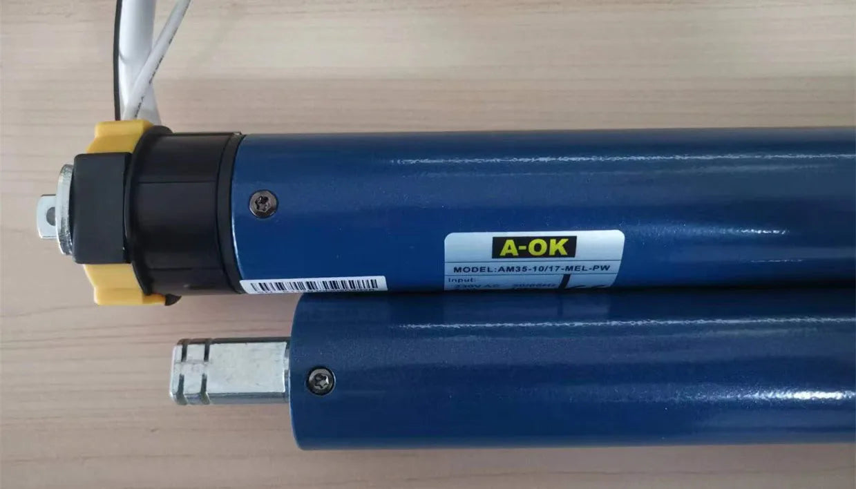 A-OK AM35 10/17 Smart Rolling Tubular Motor,RF433 Remote+Tuya wifi App,for 40/45mm/47mm/50mm Tube,for Rolling Blinds,230V/120V