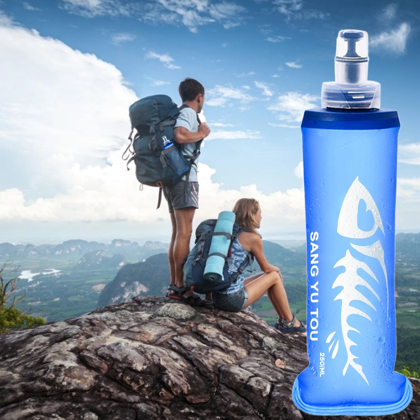 Soft Flask Collapsible Water Bottle Set