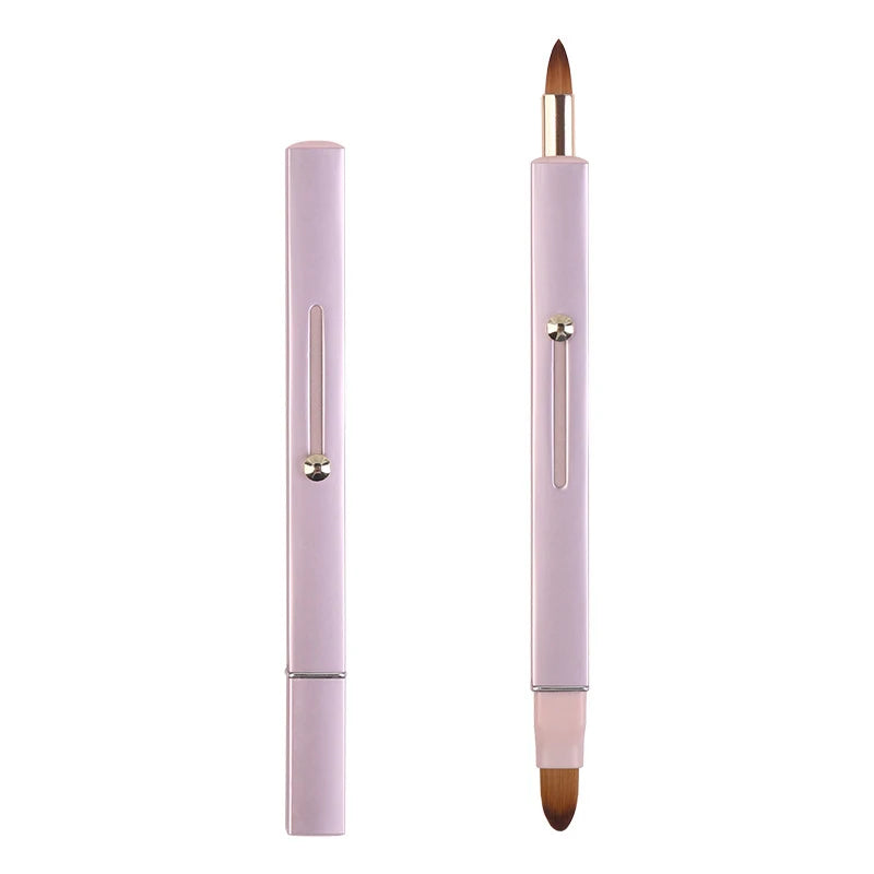 1PC Single Portable and Retractable Lipstick Brush and Concealer Brush