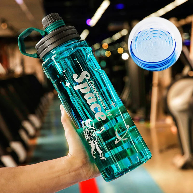 Large-Capacity Leak-Proof Plastic Water Bottle