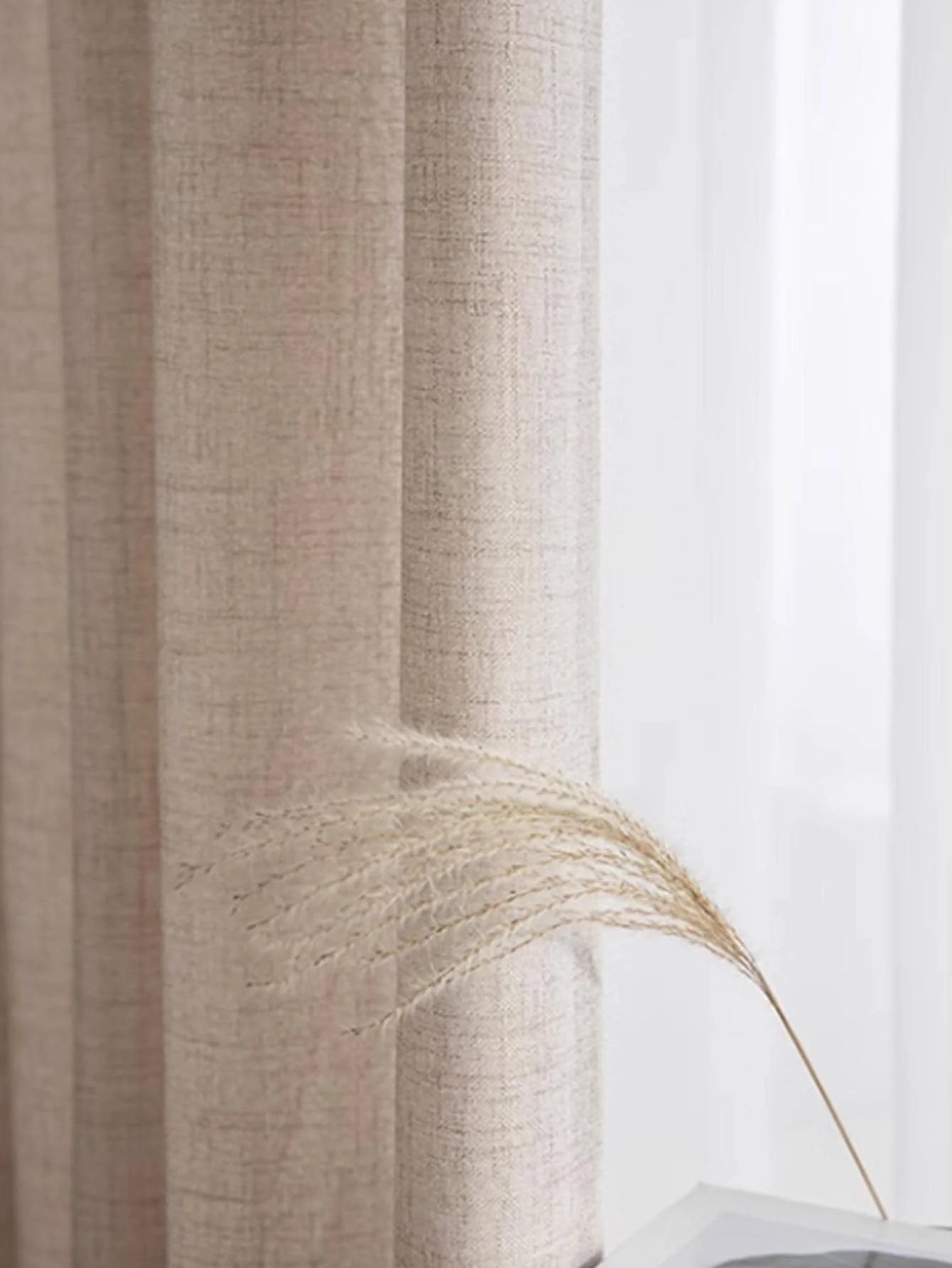 They are Japanese-style thickened cotton and linen semi-shading curtains