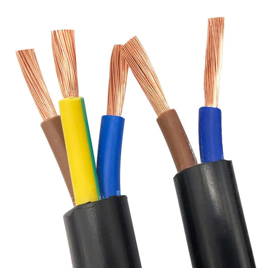 Black RVV Copper Core Electrical Wires