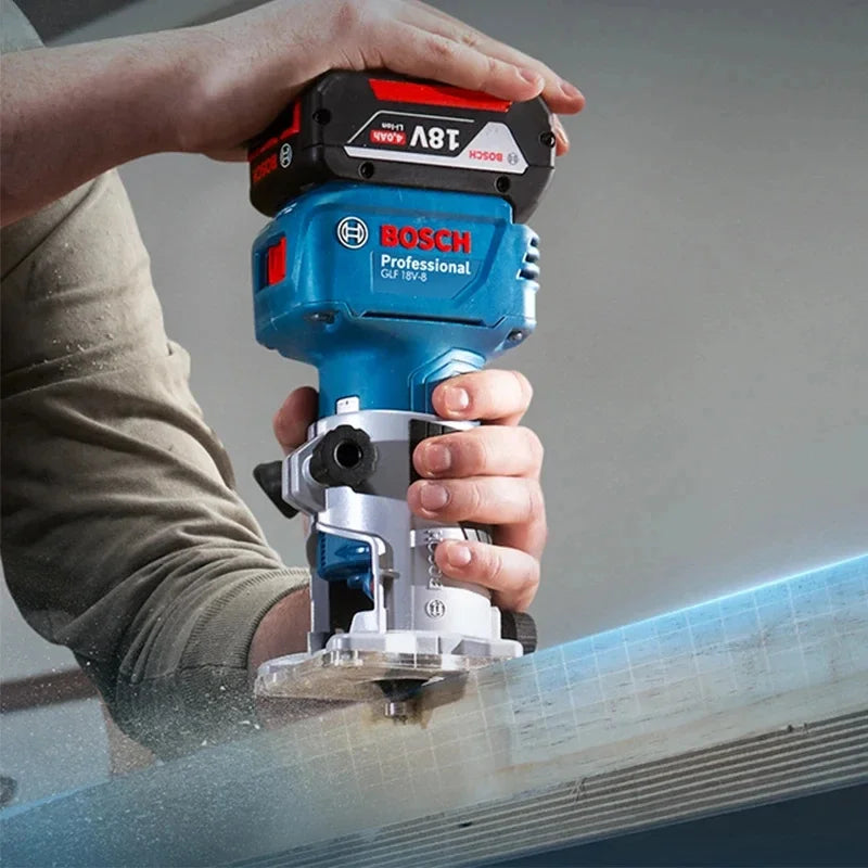 Bosch GLF 18V-8 Wood Router Machine 18V Cordless Brushless 30000RPM Grooving Carving Milling Holes Carpentry Electric Trimmer