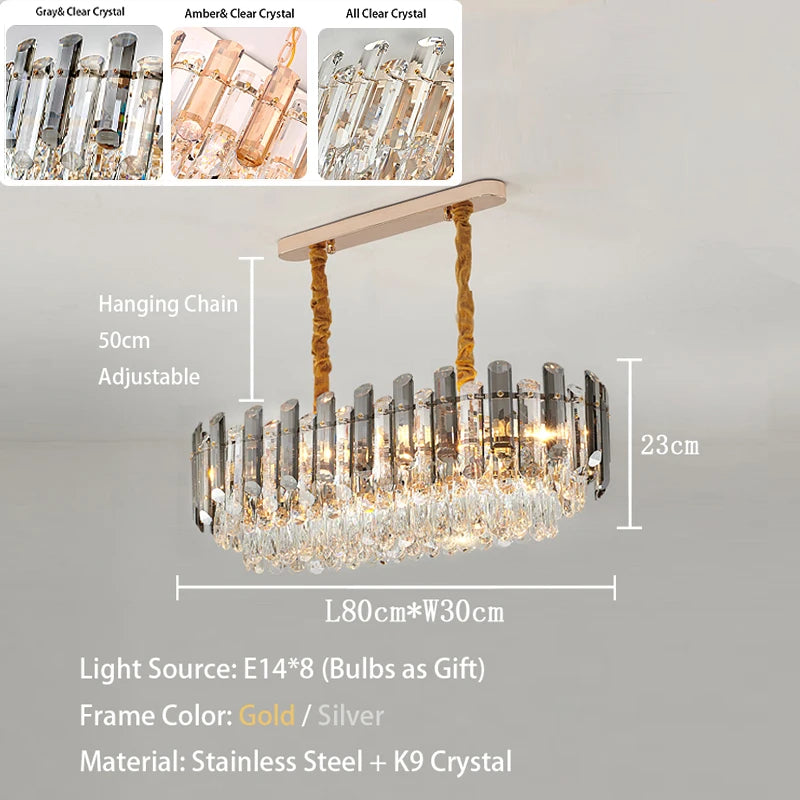 Modern LED Ceiling Lights - Luxury Crystal Balls