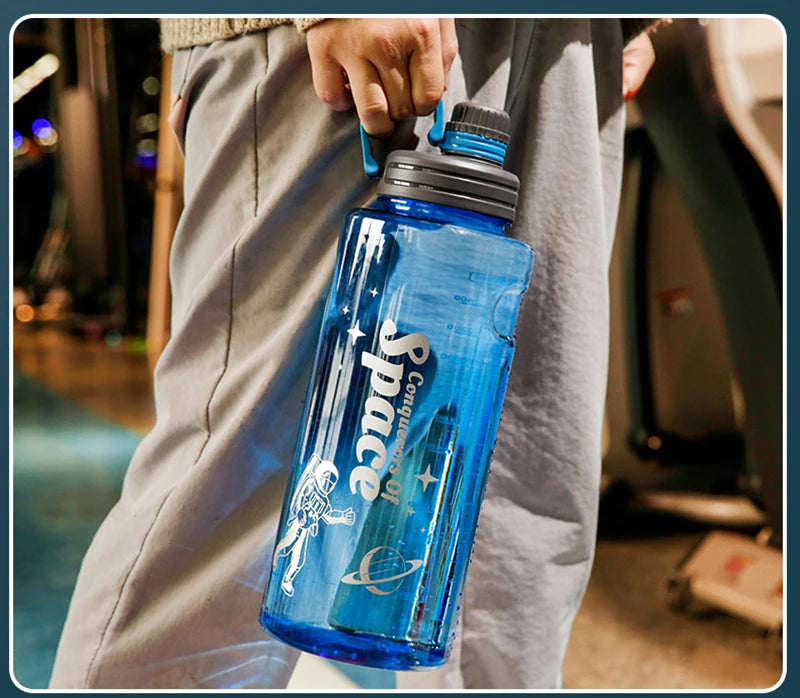 Large-Capacity Leak-Proof Plastic Water Bottle