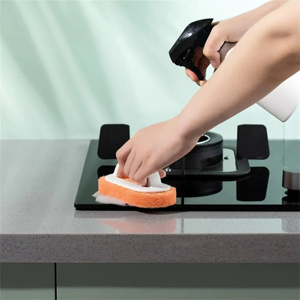 Multifunctional Handle Cleaning Brush Sponge Brush Kitchen Bathroom Cleaning Sponge Brush Sponge Bath Bottom Cleaning Tools
