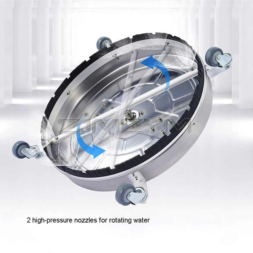20 Inch Flat Surface Cleaner 2/3 Nozzle Stainless Steel 5000PSI High Pressure Washer Rotating Flat Surface Cleaning Machine