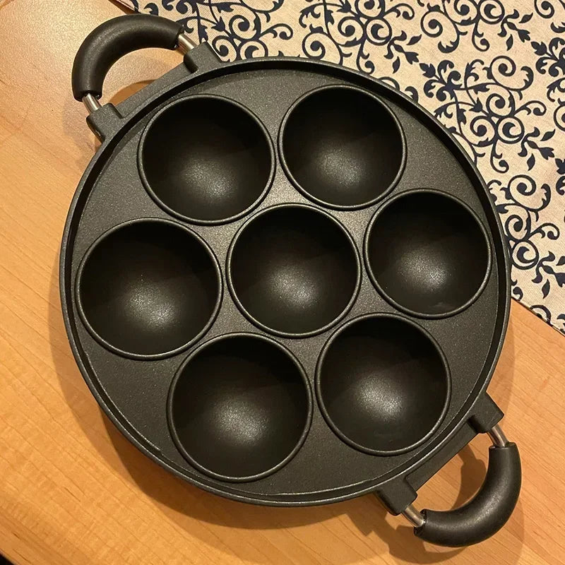 7-Hole Non-Stick Egg Ring Molds Cake Pan