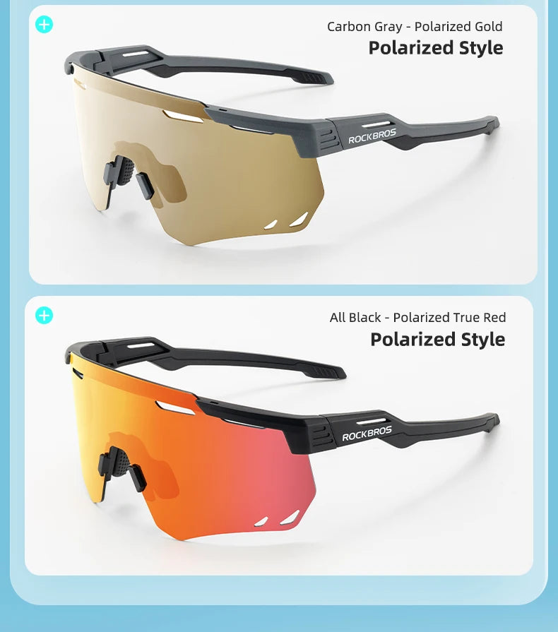 ROCKBROS Cycling Glasses | UV400 Sports Sunglasses