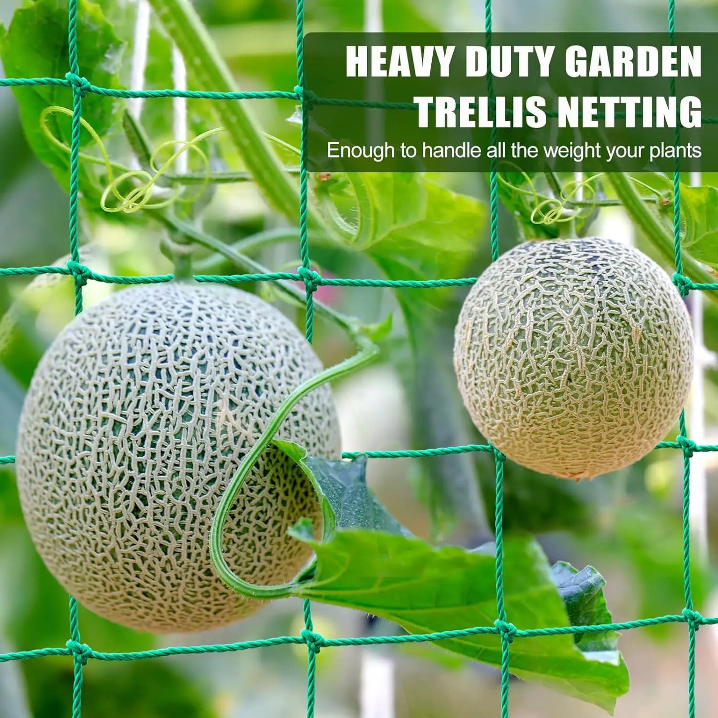 Durable Garden Trellis Netting - Heavy Duty Nylon Mesh