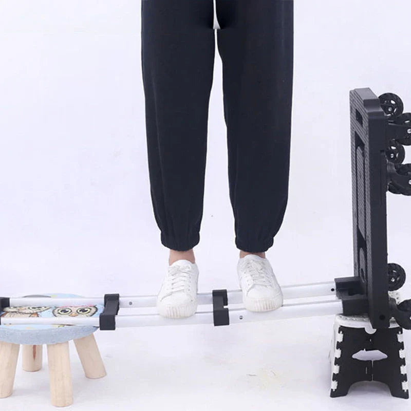 Portable Folding Aluminum Cart Dolly with 4 Wheels